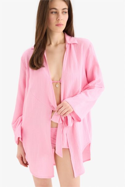 Fall in Love Regular Fit Muslin Beachwear