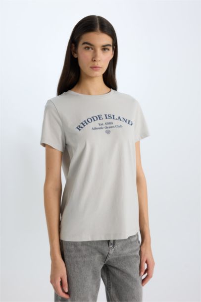 Regular Fit Crew Neck Short Sleeve T-Shirt