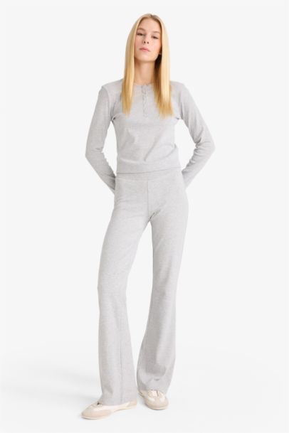 بنطلون مضلع فلير فيت برجل واسع شارلستون