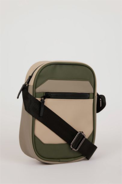 Faux Leather Crossbody Bag