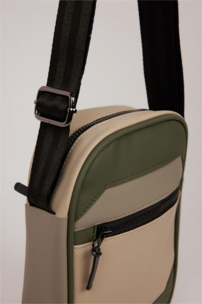 Faux Leather Crossbody Bag