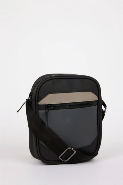 Faux Leather Crossbody Bag