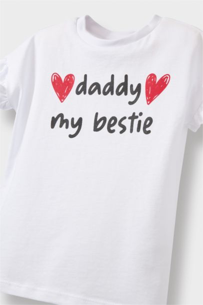 تيشيرت بيبي بناتي نص ردن بطبعة ممتعة قصة عادية