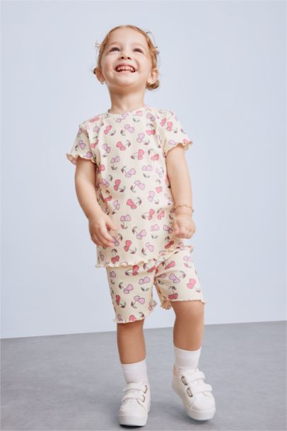 سيت بيبي بناتي مضلع بياخة مستديرة - قطعتين