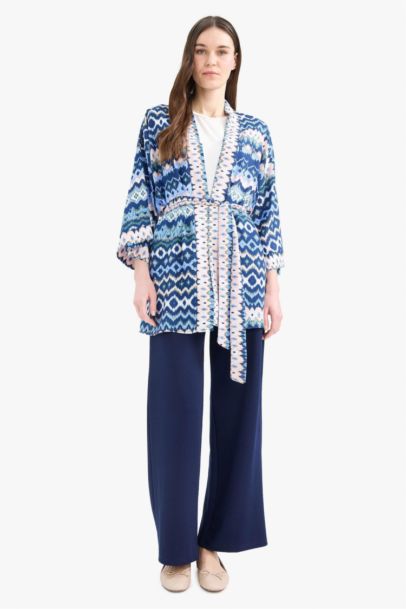 بنطلون قصة مستقيمة واسعة