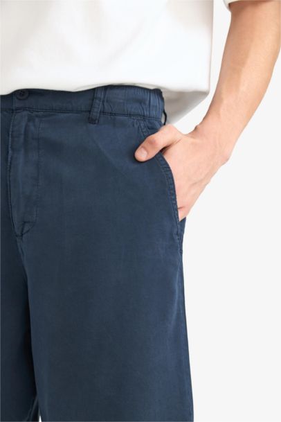 Relax Fit Tensel Bermuda Şort