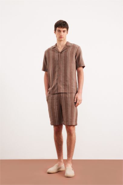 Бермуды Regular Fit из жаккардовой ткани