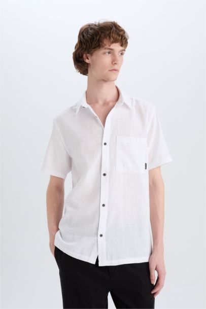 Cotton Slim Fit Basic Shirt