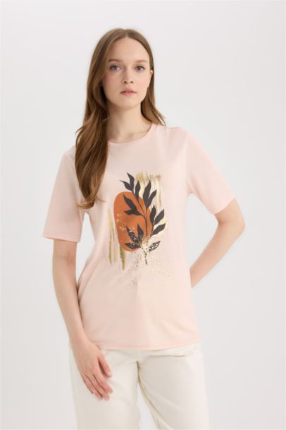 Regular Fit Crew Neck Short Sleeve T-Shirt