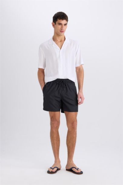 Mesh Lined Short Length Swim Shorts