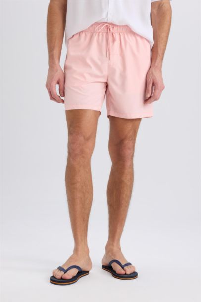 File Astarlı Kısa Boy Hızlı Kuruyan Deniz Şortu