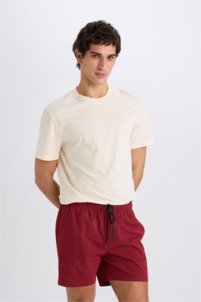 Mesh Lined Short Length Swim Shorts