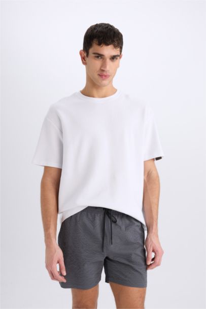 File Astarlı Kısa Boy Deniz Şortu