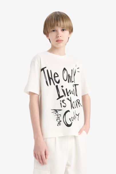 T-shirt à manches courtes Imprimé Col rond Garçon