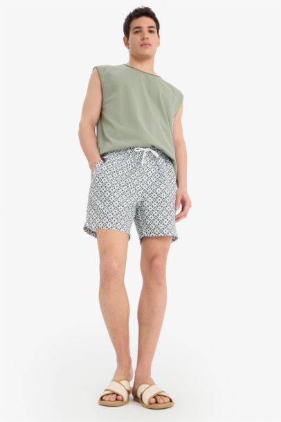 Printed Short Swim Shorts
