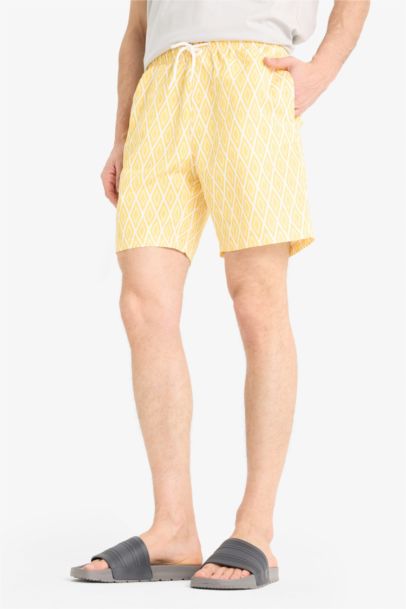 Regular Fit Printed Swim Shorts