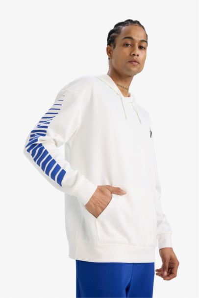 DeFactoFit Boxy Fit Hooded Scuba Fabric Sports Sweatshirt