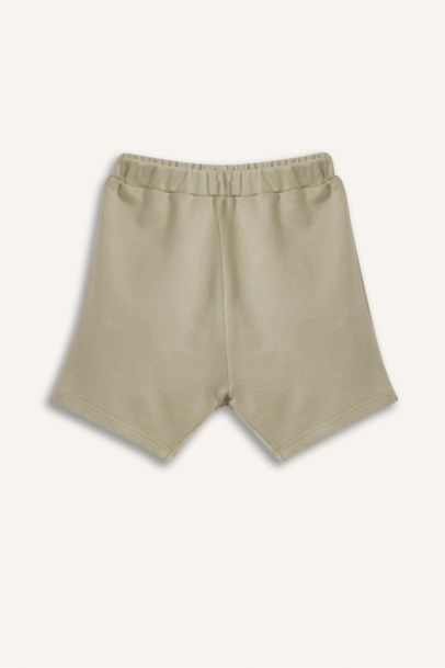 2'li Takım Kısa Kollu Baskılı Tişört Beli Lastikli Şort Erkek Bebek