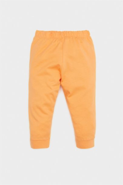 %100 Pamuklu Garfıeld Baskılı Penye Beli Lastikli Pijama Takımı Erkek Bebek