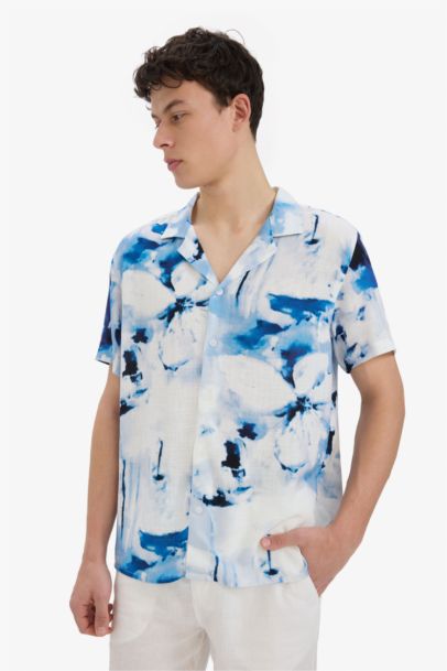 Modern Fit Polo Neck Summer Shirt