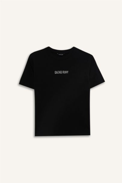 Boy Crew Neck Printed Short Sleeve T-Shirt