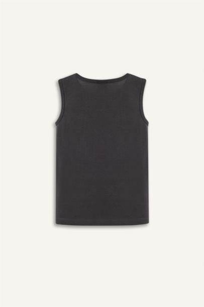 Bisiklet Yaka Baskılı Atlet Erkek Bebek