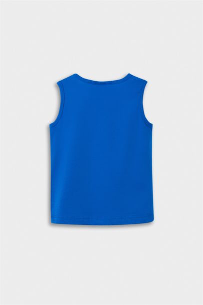 Bisiklet Yaka Baskılı 2'li Atlet Erkek Bebek