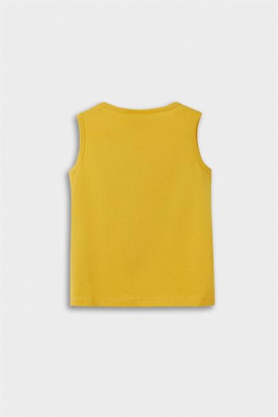 Bisiklet Yaka Palmiye Desenli Atlet Erkek Bebek