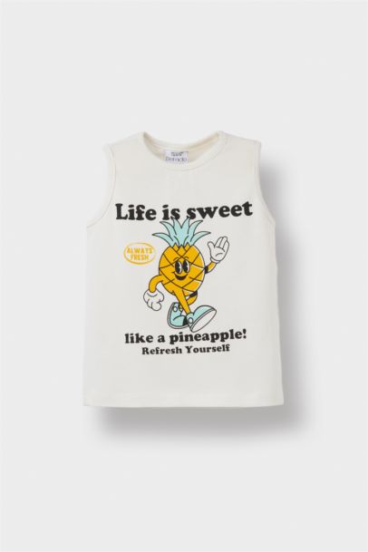 2'li Takım Baskılı Atlet Beli Lastikli Şort Erkek Bebek