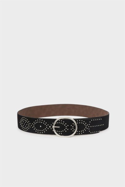 Woman Faux Leather Belt