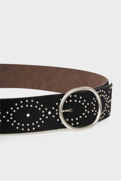 Woman Faux Leather Belt