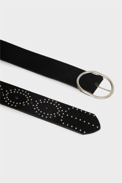 Woman Faux Leather Belt