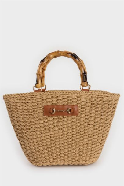 Kadın Hasır Omuz Çantası