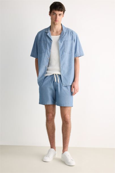 Cotton Relax Fit Denim Shirt