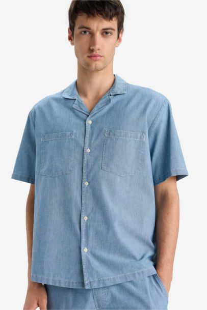 Cotton Relax Fit Denim Shirt