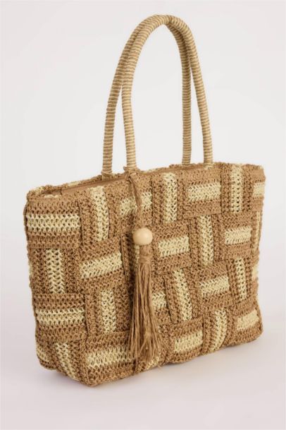 Kadın Hasır Omuz Çantası