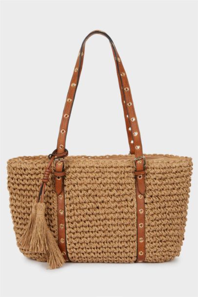 Woman Straw Shoulder Bag