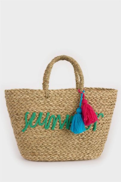 Woman Straw Shoulder Bag