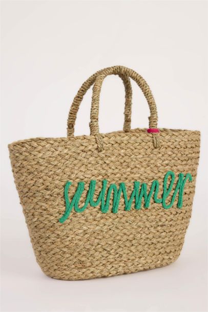 Woman Straw Shoulder Bag