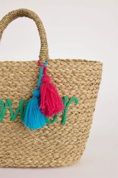Woman Straw Shoulder Bag