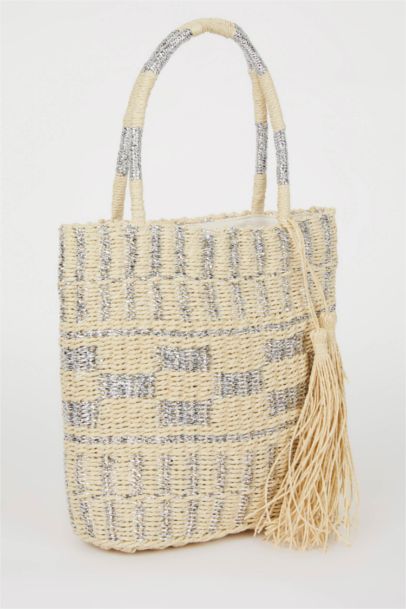 شنطة كتف حريمي قش