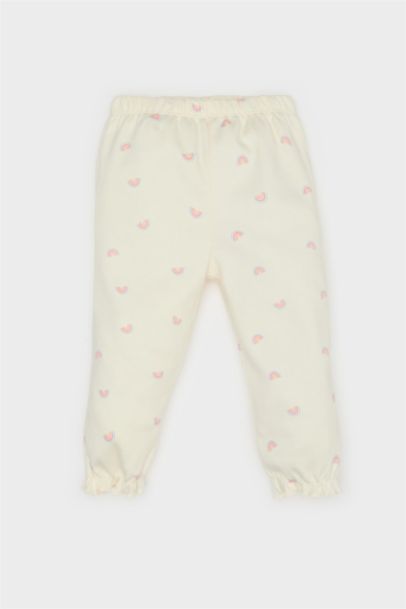 Baby Girl Rainbow Printed Top Bottom 2 Piece Pajama Set