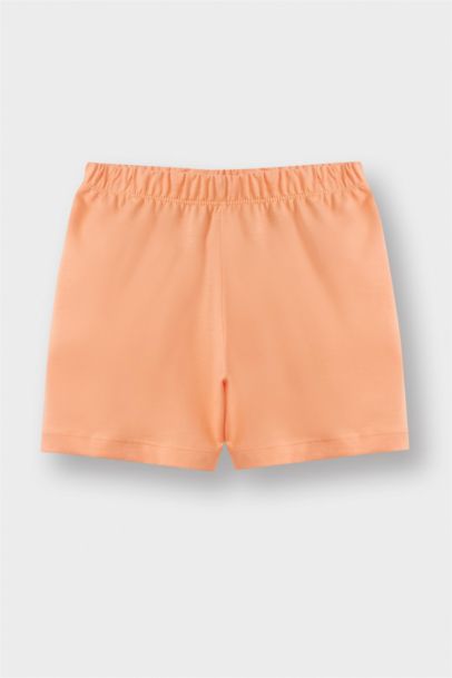 %100 Pamuklu Yıldız Desenli Beli Lastikli 4'lü Pijama Takımı Kız Bebek