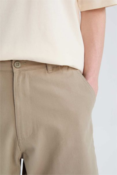 Regular Fit Хлопковые бермуды