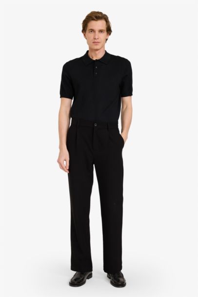 تيشيرت بولو تريكو قصة عادية بياقة بولو