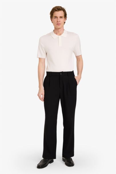 Standard Fit Short Sleeves Knit Polo T-shirt