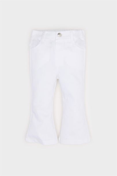 Flare Fit İspanyol Paça Gabardin Pantolon Kız Bebek