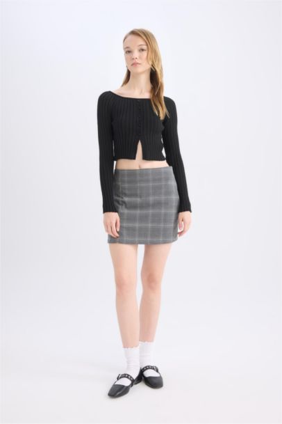 Mini Jupe Taille haute à motifs