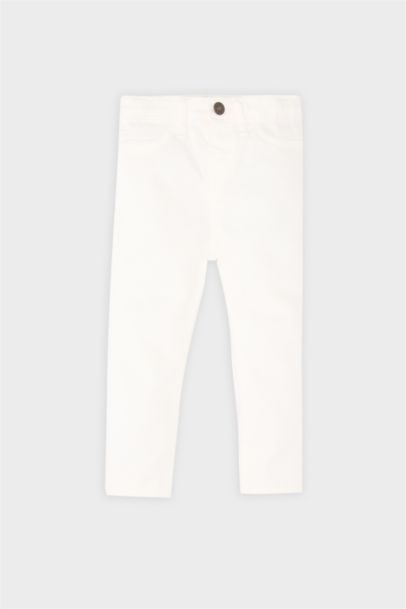 Pantalon Jean blanc basique pour bébé garçon