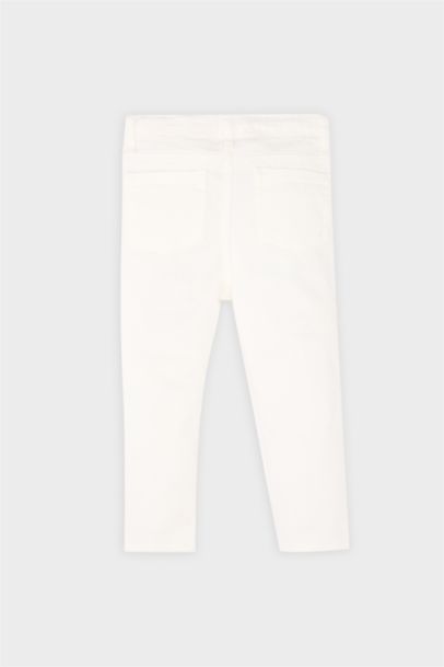 Pantalon Jean blanc basique pour bébé garçon